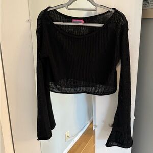 Black knitted sweater